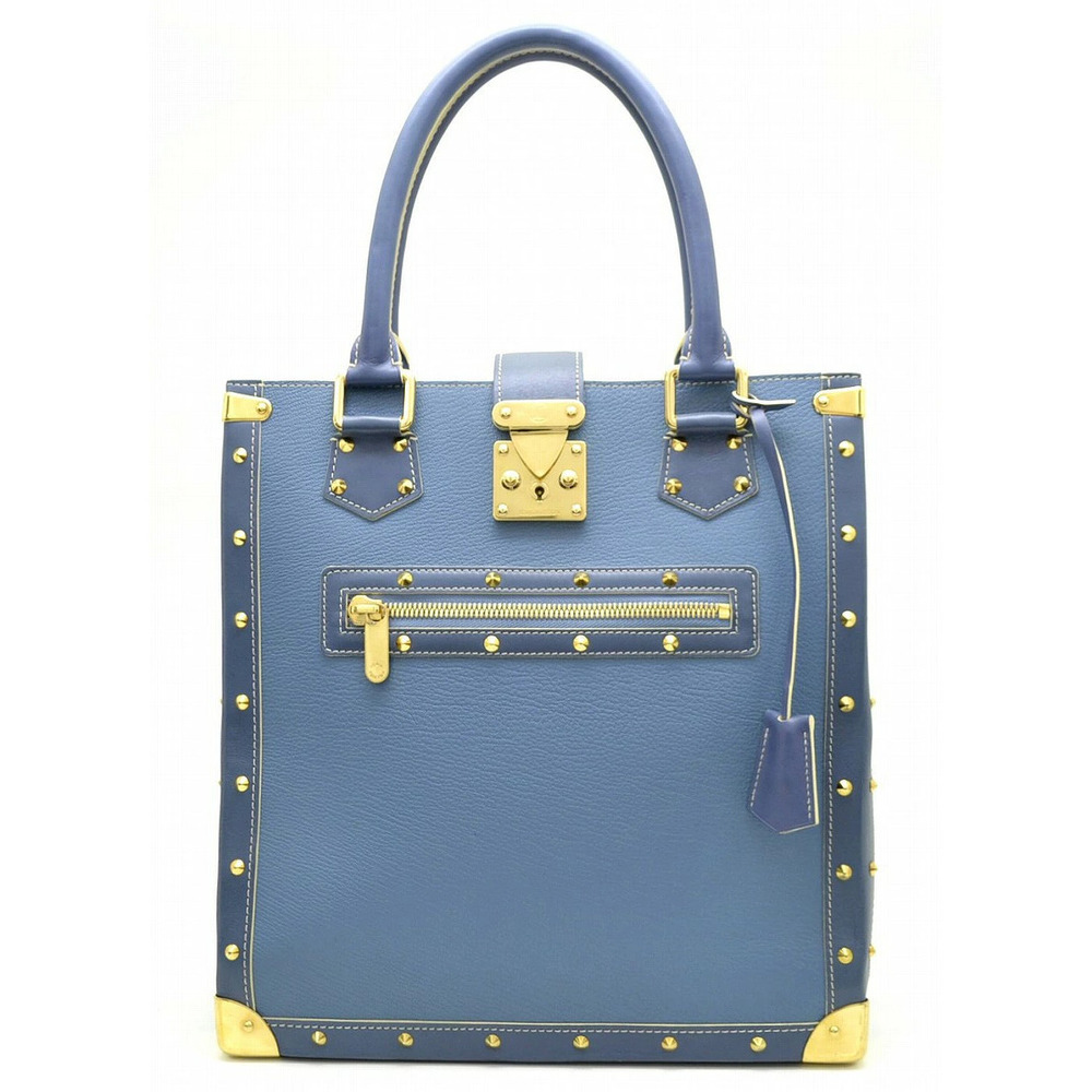 Louis Vuitton Suhali Imprezasible Tote Bag Shopping Leather Blue